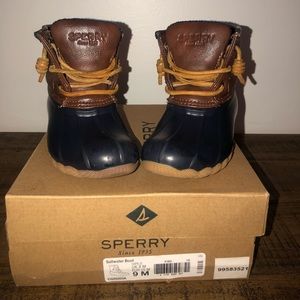 Sperry Rain Boots with leather